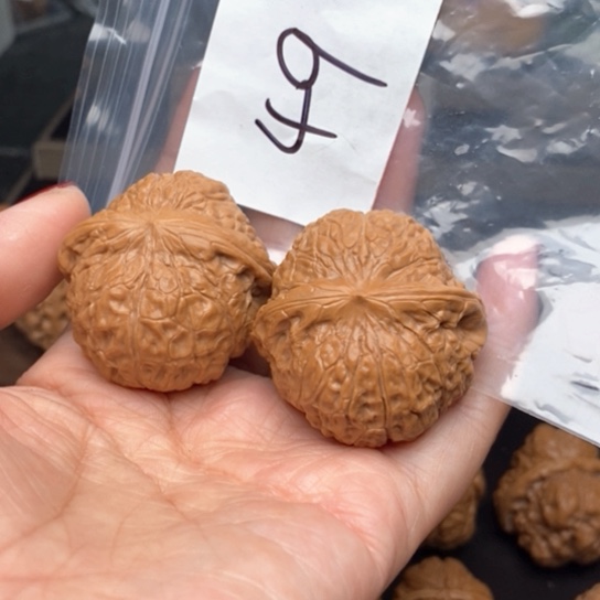 桃核吊坠喜**财49南瓜墩狮子