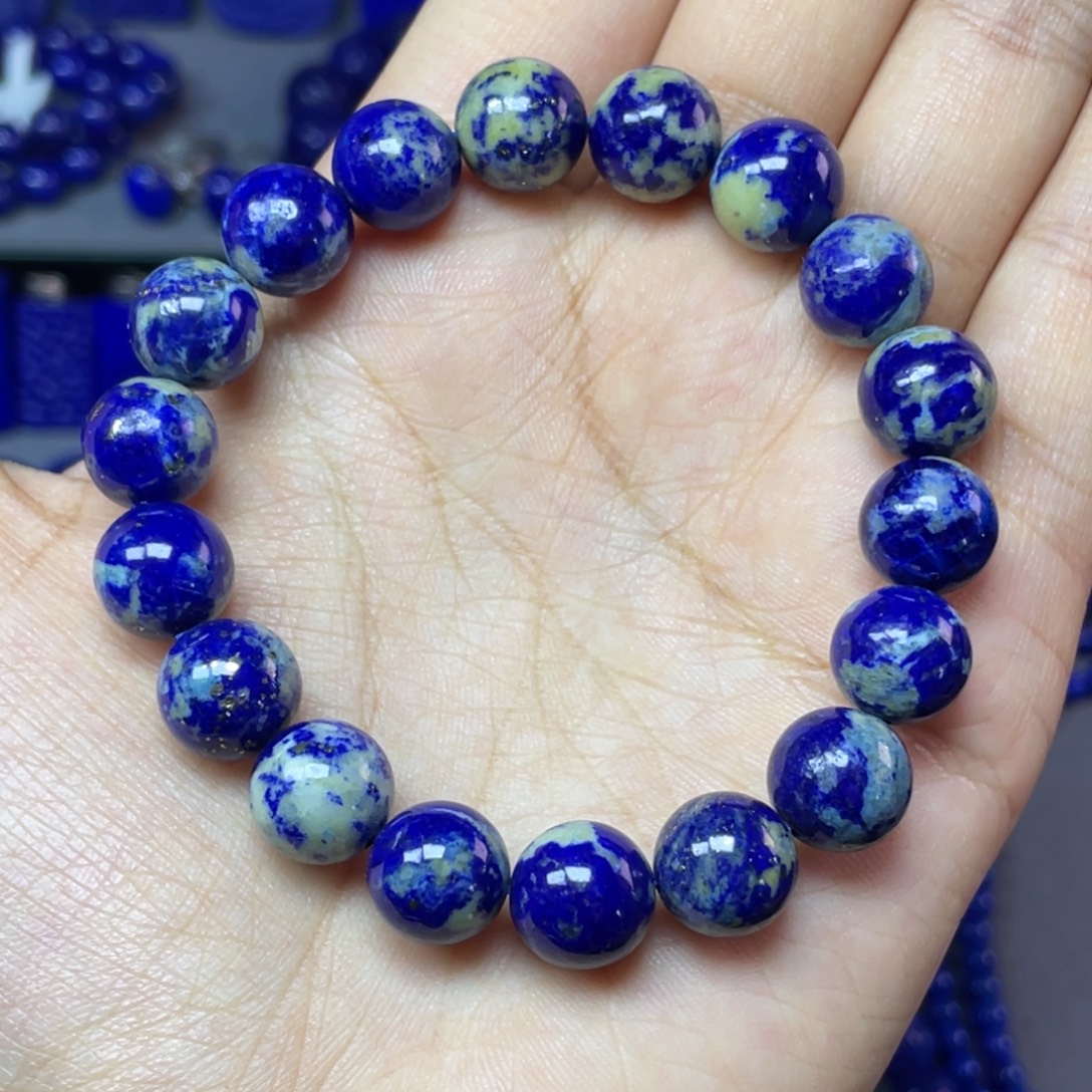 青金石未镶嵌10mm手串