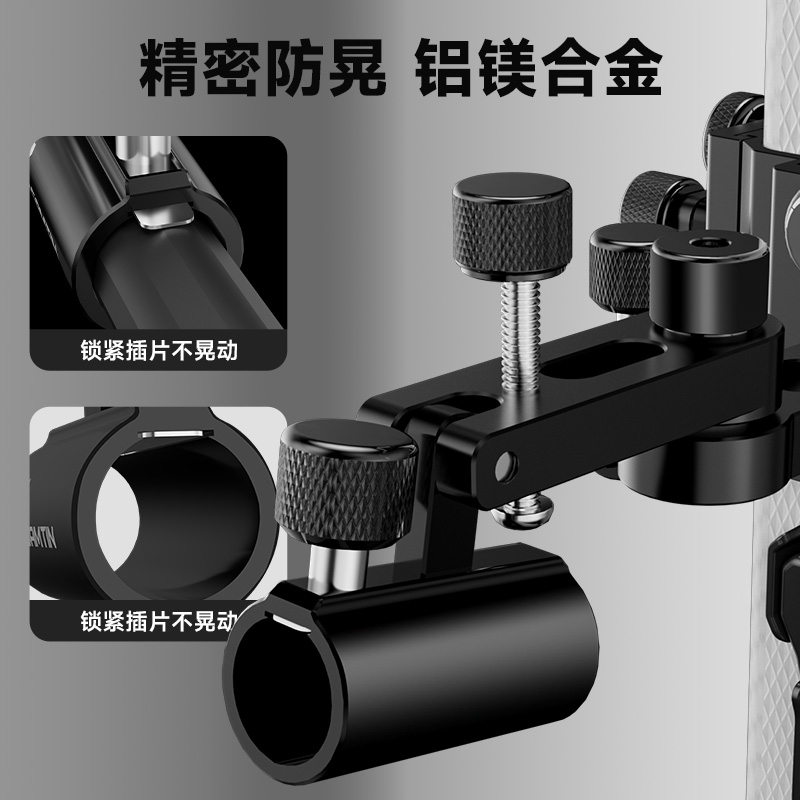 雷臣新款X7专用拐角炮台加厚铝镁合金通用可调涡轮炮台架耐用