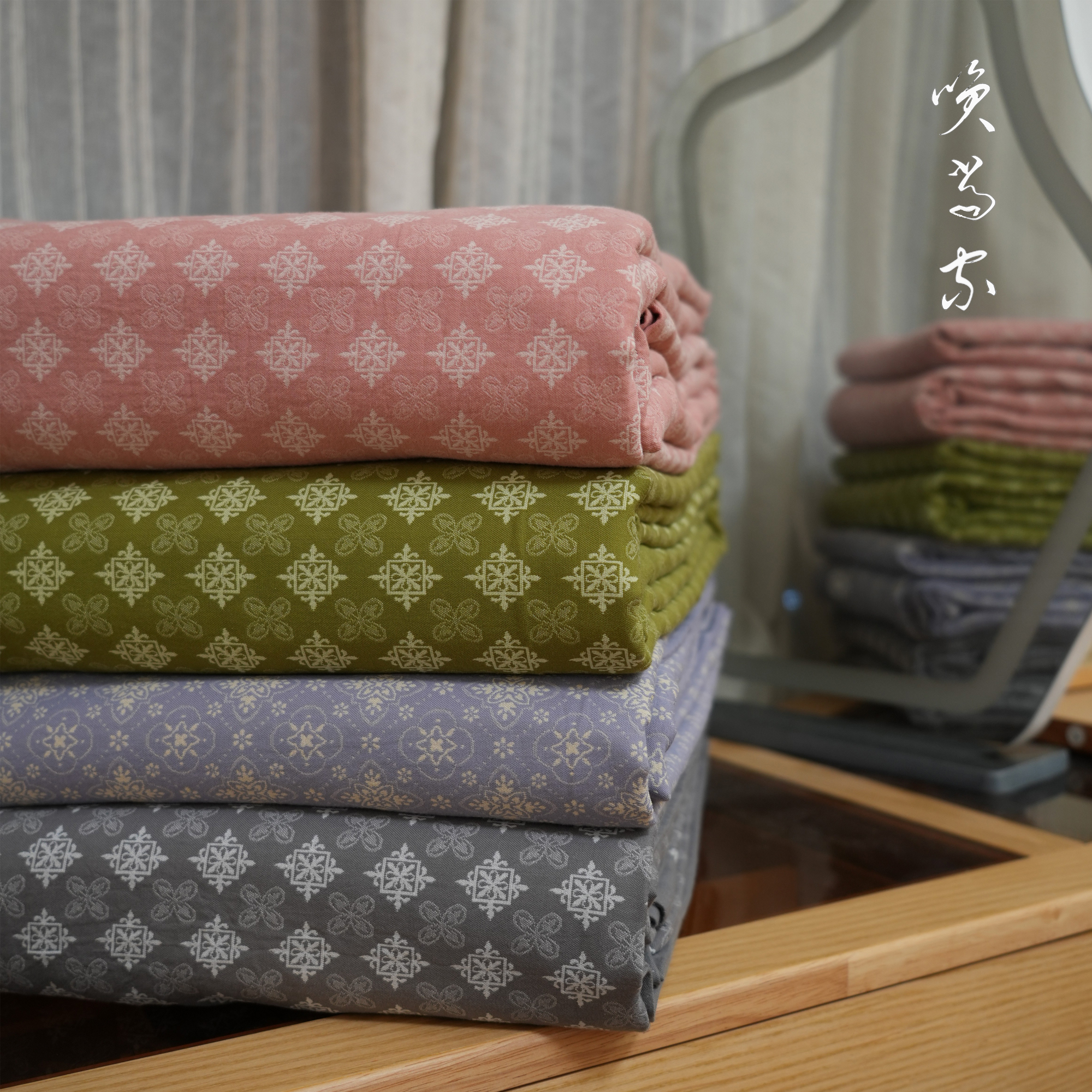 笑当家【宽边款单被套】全棉双层纱单被套现代都市简约轻奢