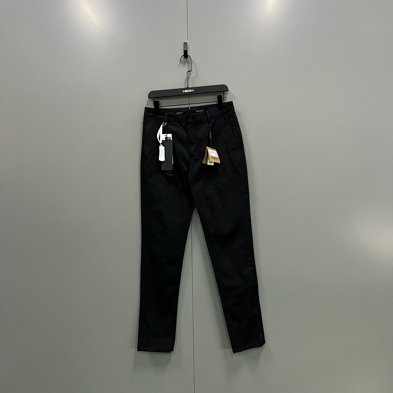 95新 BURBERRY/博柏利 （ll）黑色西裤 46码/全新011408