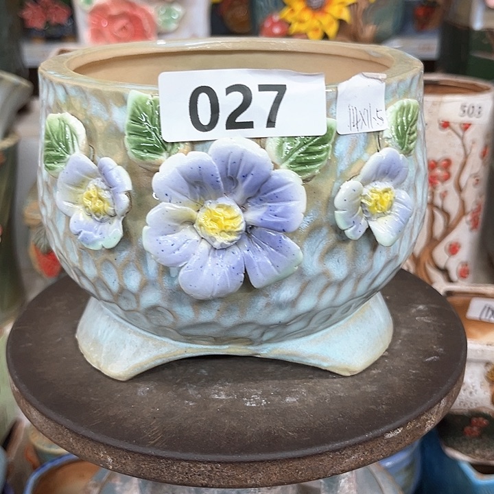 紫砂花盆粗陶材质多肉花盆