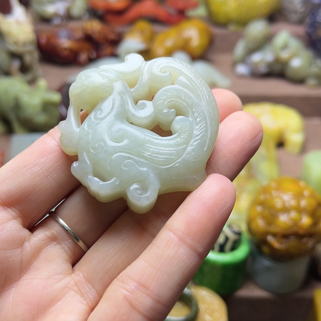 白玉菩提吊坠114。。