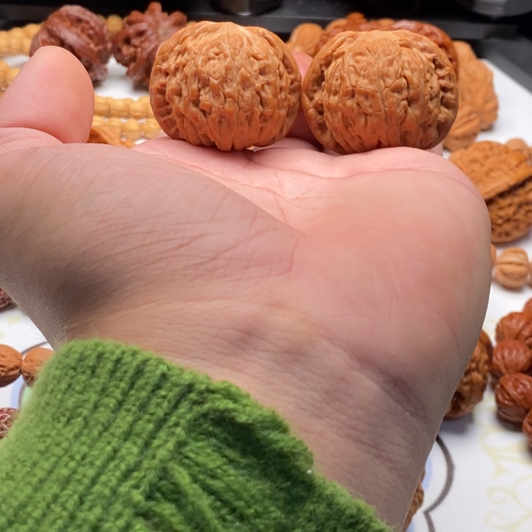 文玩核桃手串39全品磨盘