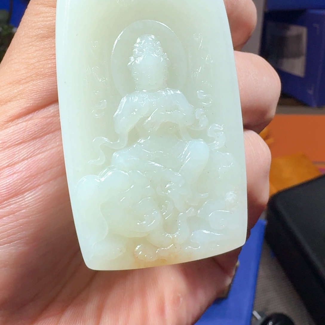 和田玉（糖玉）未镶嵌车挂