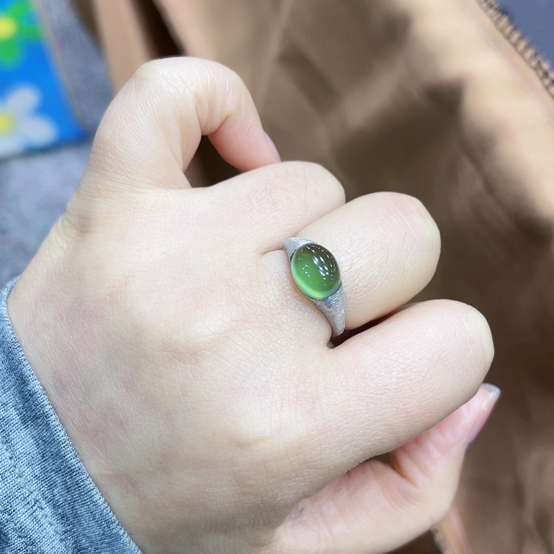 水晶银S925镶嵌戒指