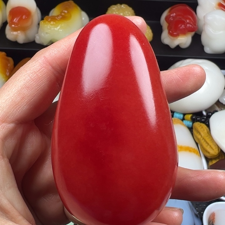 新疆戈壁五彩石金丝