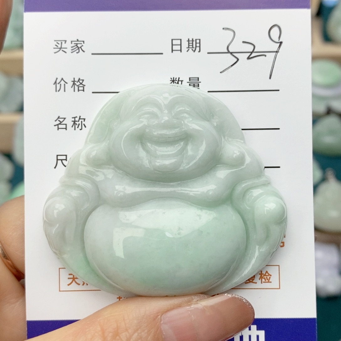 翡翠颈饰未镶嵌佛公