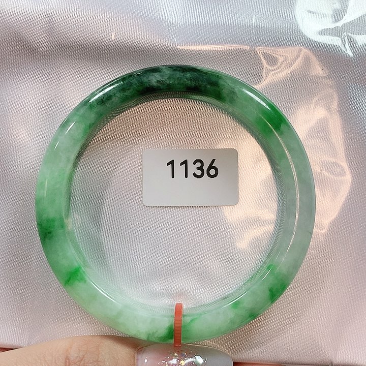 翡翠手镯未镶嵌天然翡翠手镯54