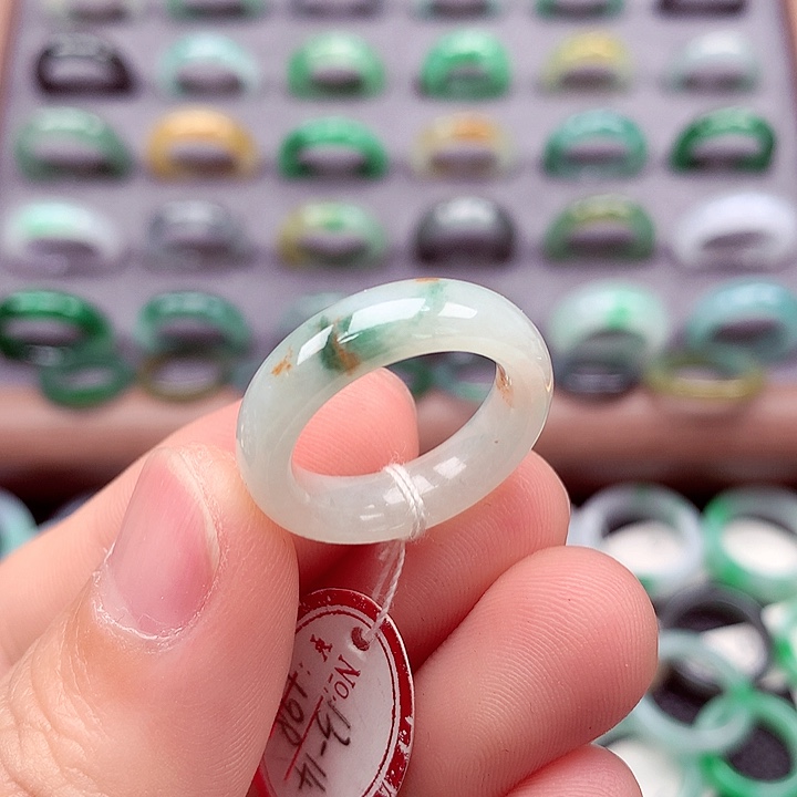 翡翠戒指未镶嵌13-14号