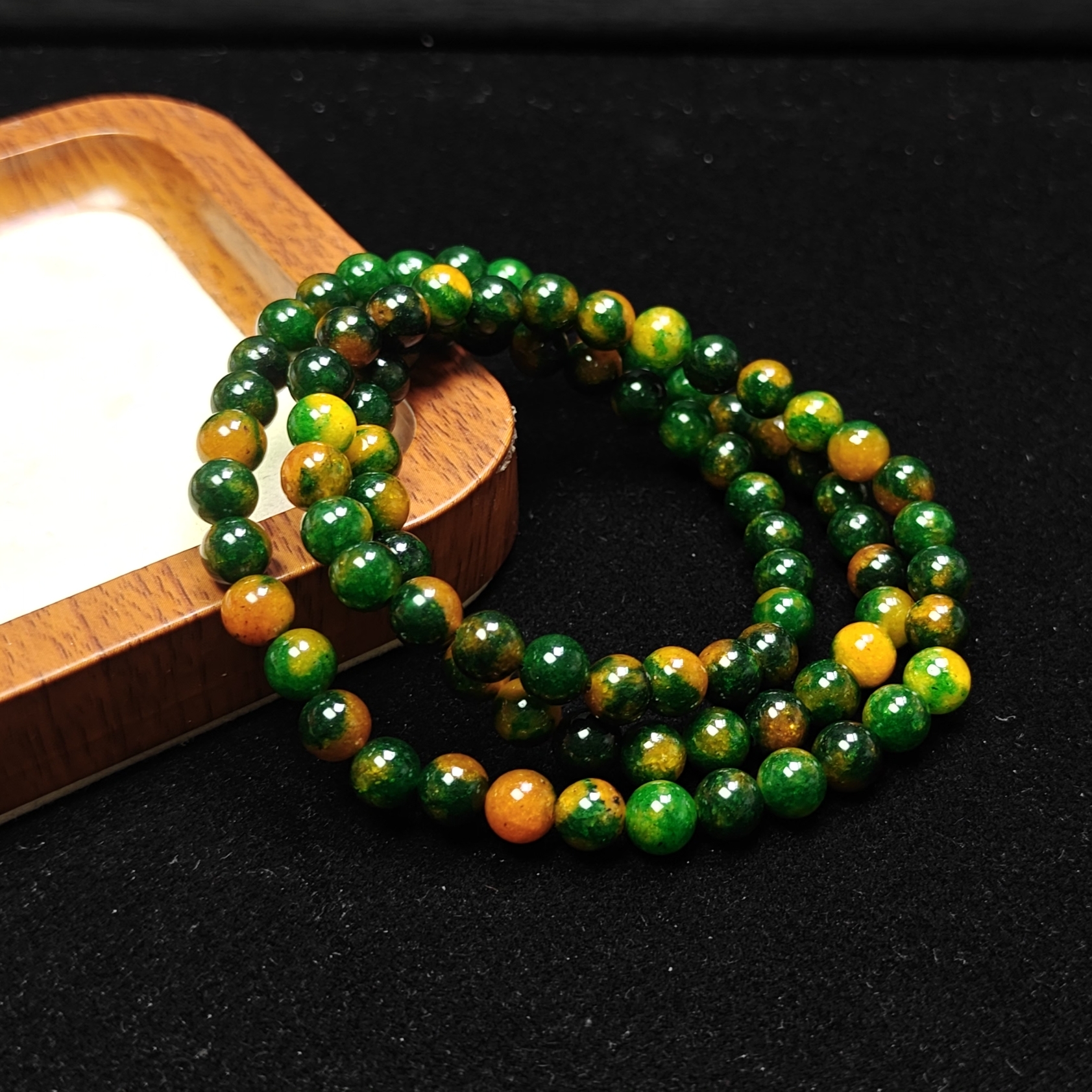 [停业清货]南非紫杉醇绿舒6m三圈手串-116-多样性发一