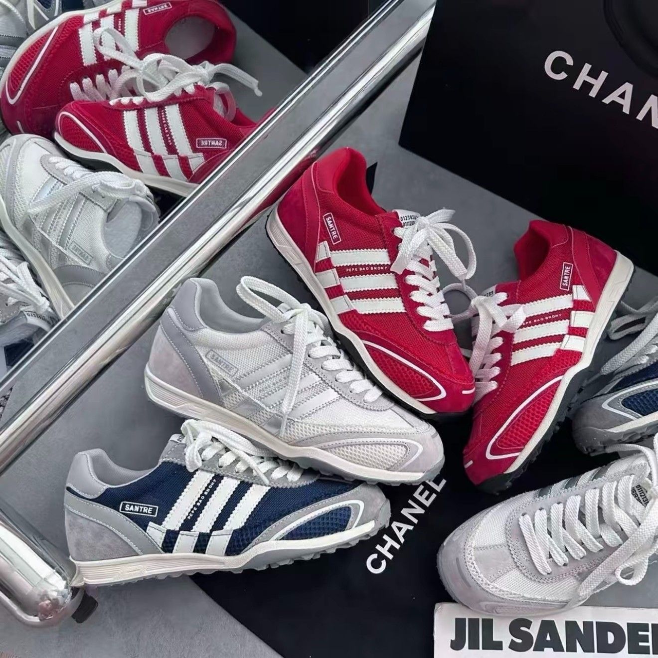 德训鞋女2025夏季新款平底软底透气轻便拼色复古百搭阿甘鞋潮