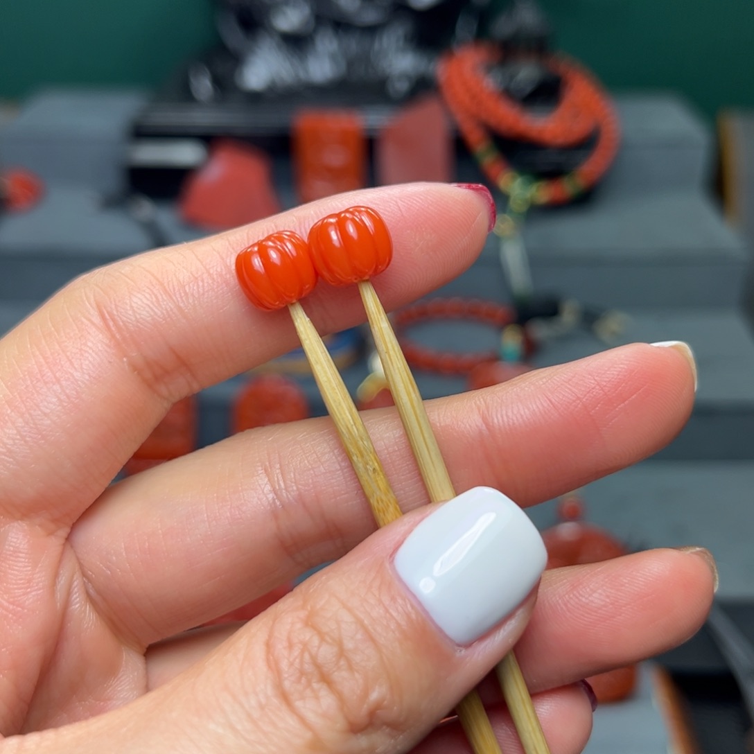 南红玛瑙卡8mm未镶嵌