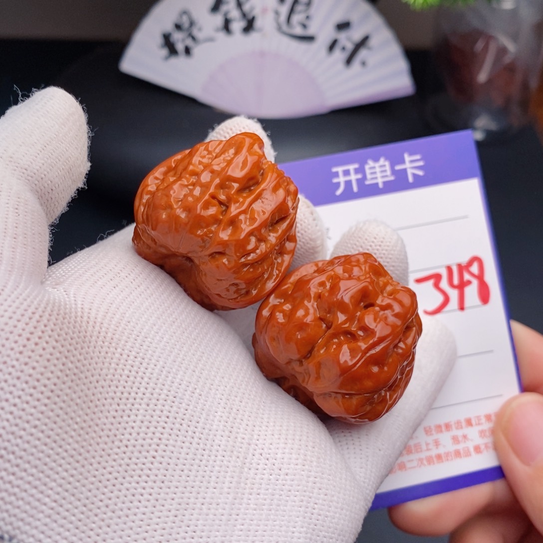 把件文玩核桃35蛤蟆头348