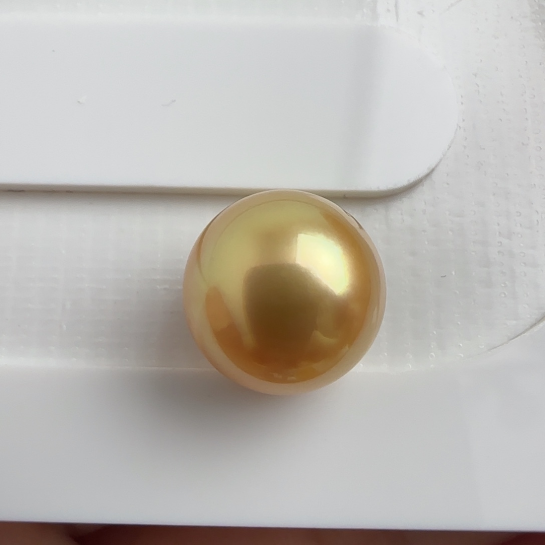 海水珍珠裸珠南洋金珠12.5-12.7