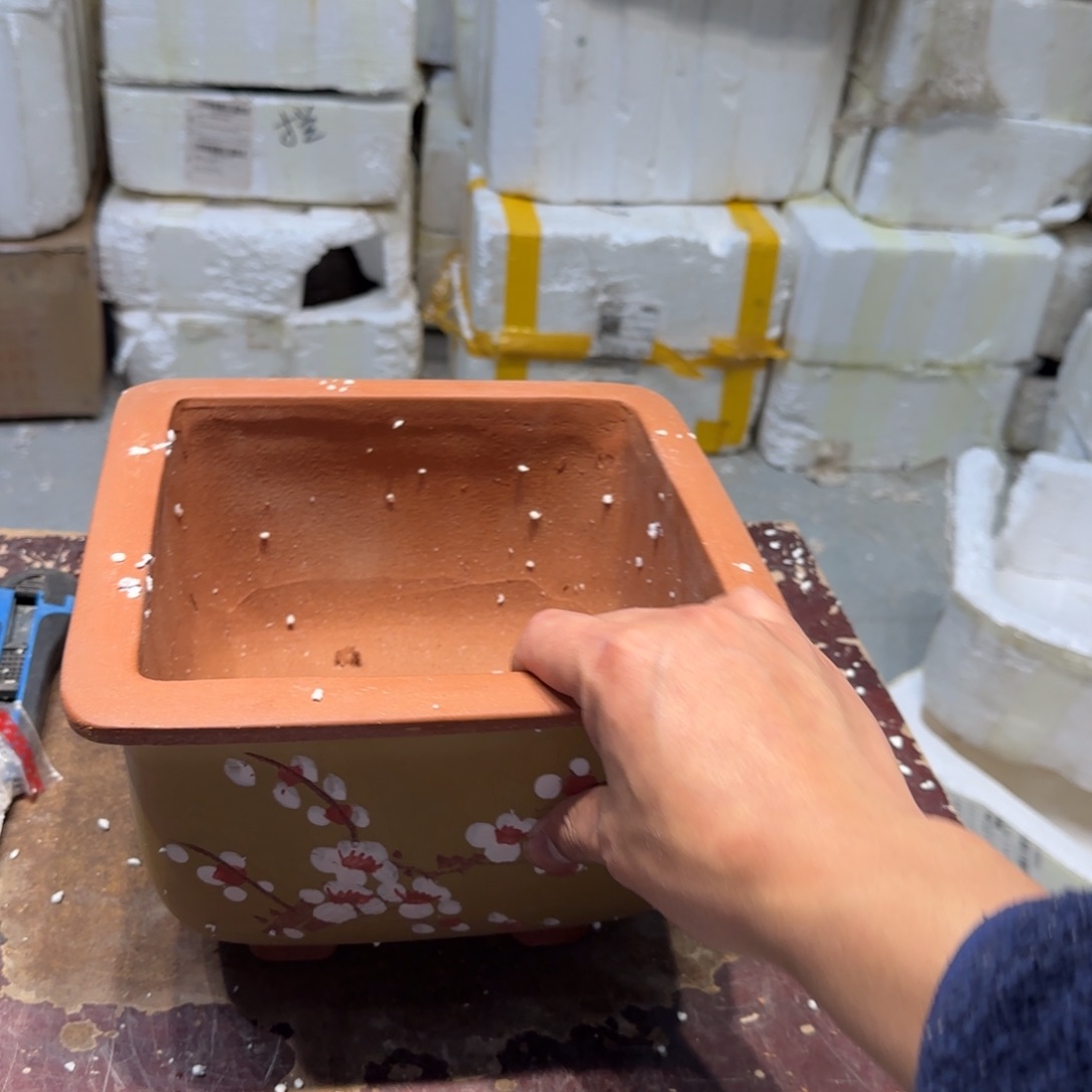 紫砂花盆口径24高度15