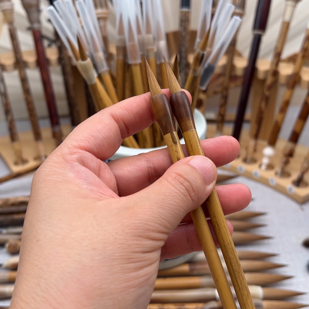 小***雨纯狼毫小楷作品毛笔