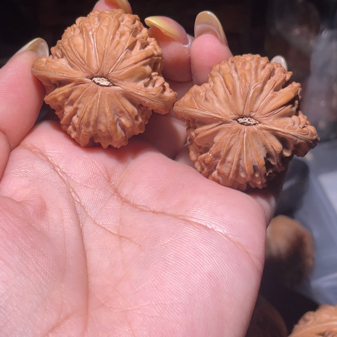 把件文玩核桃鲫***星磨盘38.5