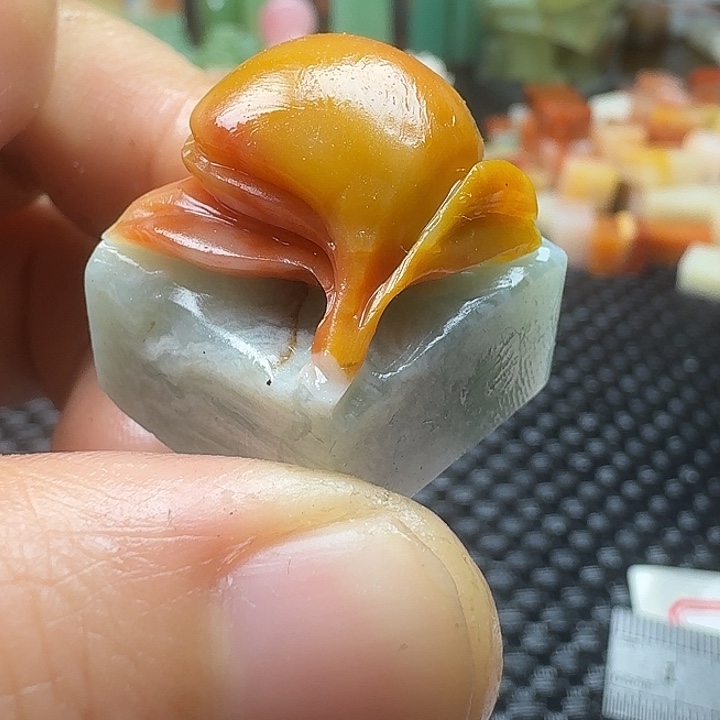 青田石真真正正章三