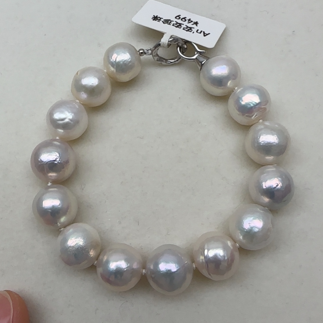 淡水珍珠手链银S925镶嵌