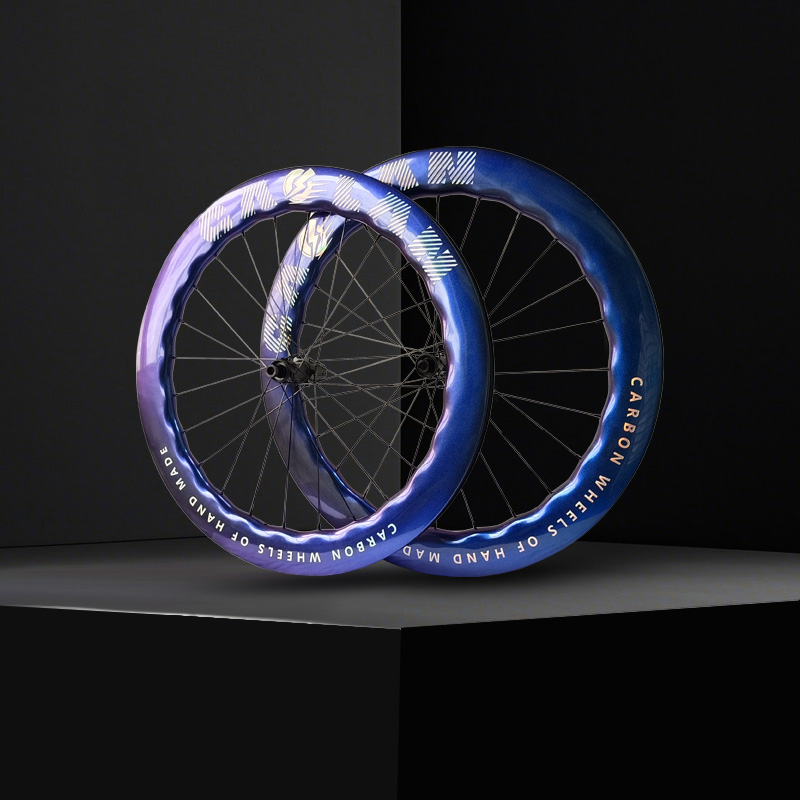 高澜GAOLAN钛合金辐条68框高公路碳纤维竞技轮组ridenow超轻内胎