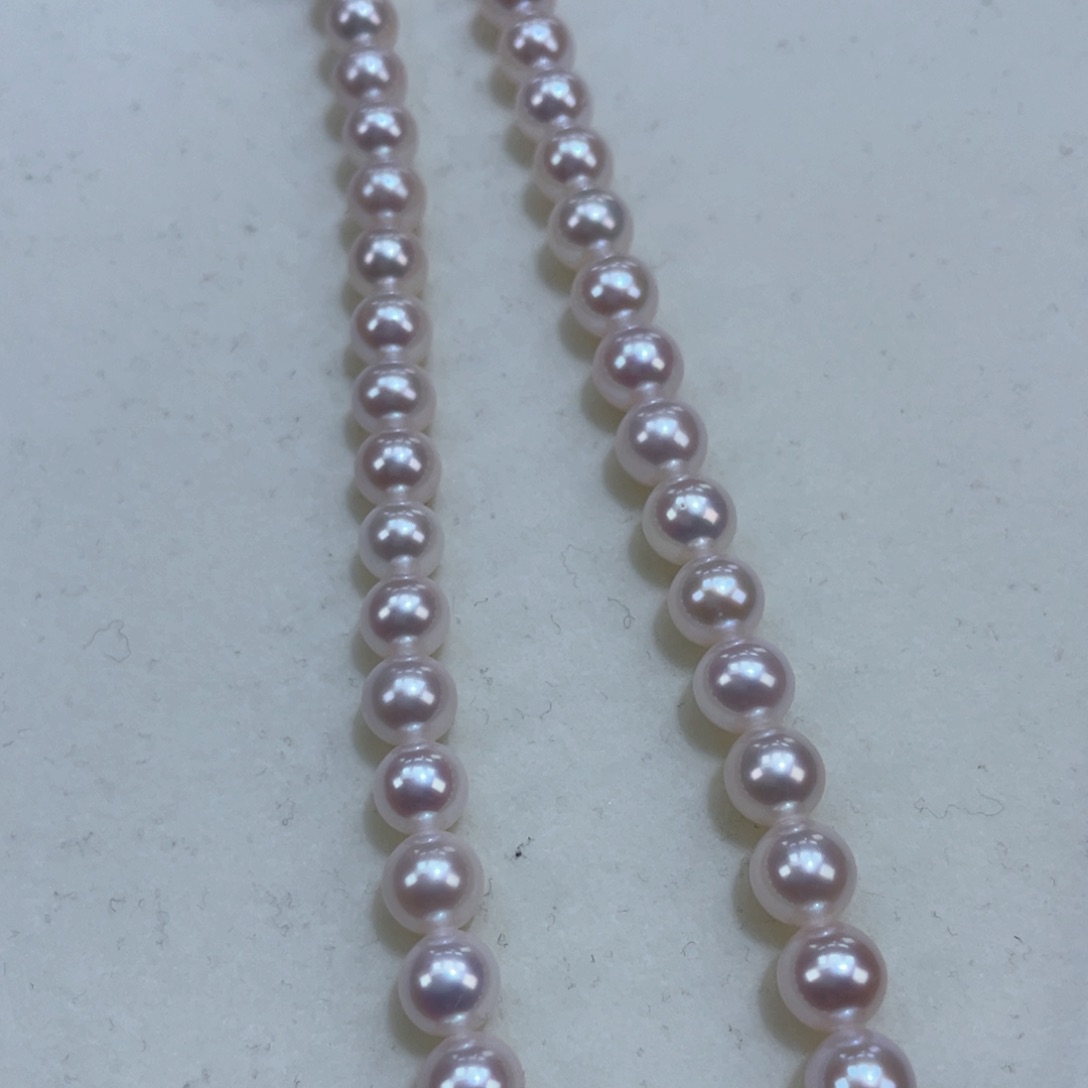 淡水珍珠颈饰银S925镶嵌6.6-7.5m流光溢彩天女光