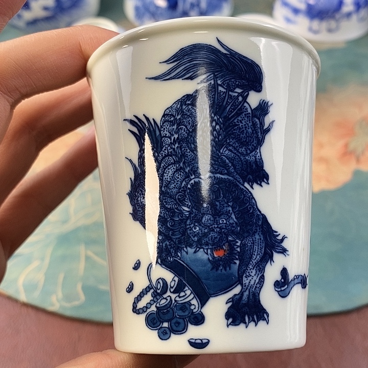 杯现代景德镇全手工全手绘茶具168888