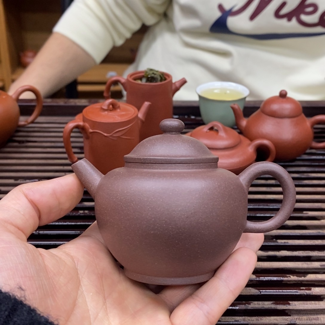 紫砂茶壶巨轮120毫升手工