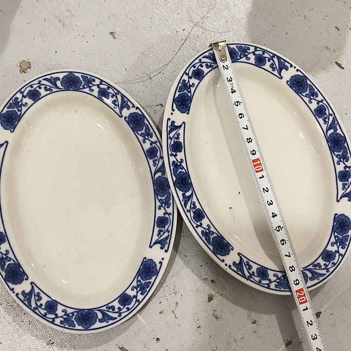 瓷片七厂小鱼盘一对