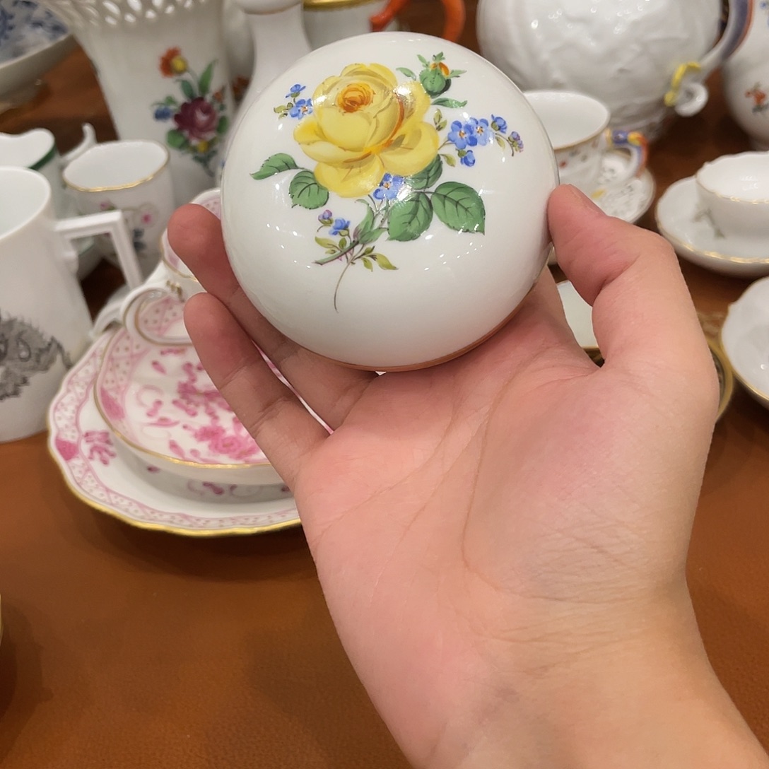 瓷片中古一等首饰盒