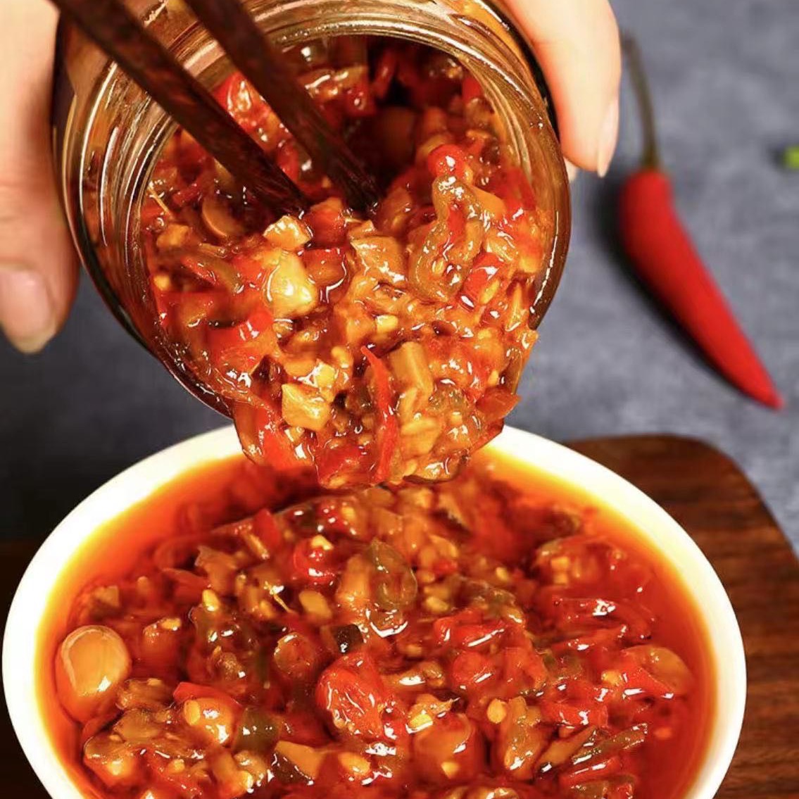 老家手工红辣椒酱【现做现发】