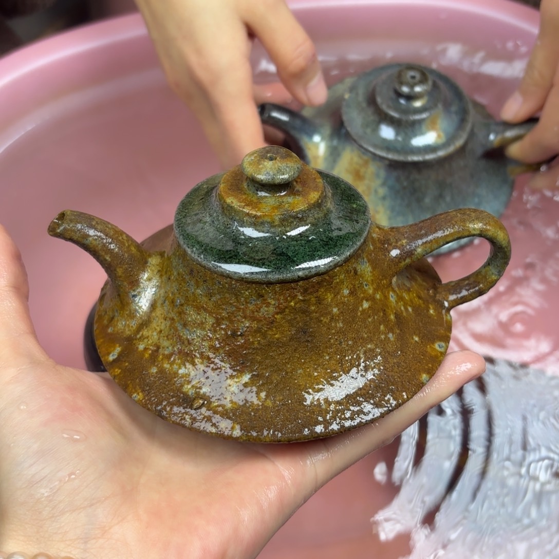 茶壶紫砂柴烧紫砂重灰窑宝