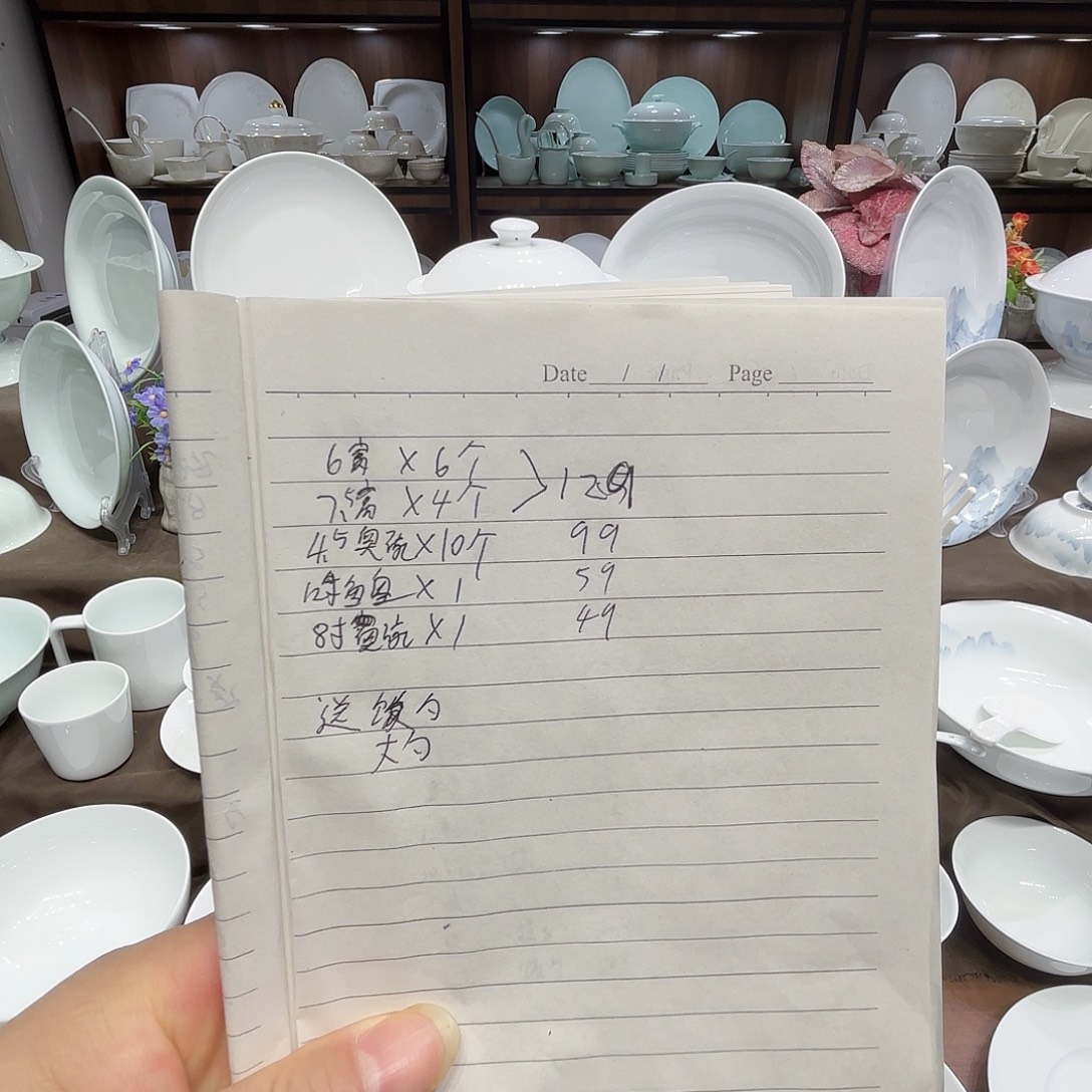 瓷高白瓷自由搭配套装