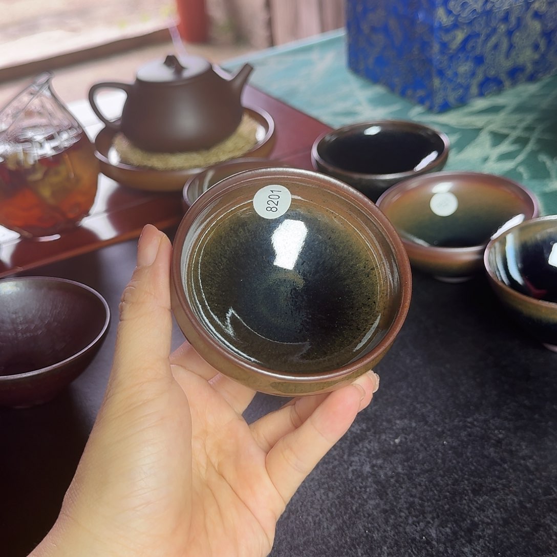 茶盏8201 秋罗柴烧手工主人杯福利盏无礼盒