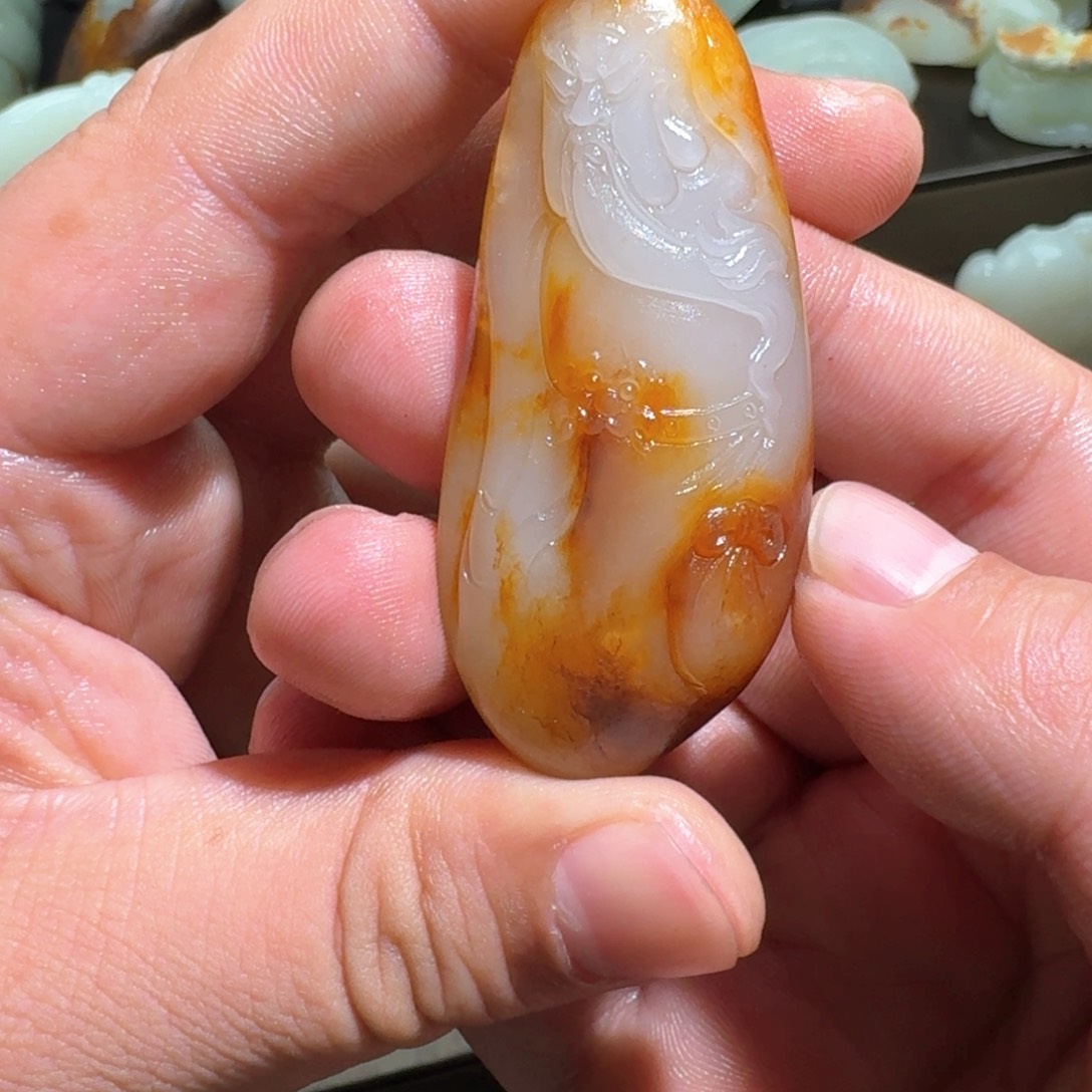 和田玉颈饰未镶嵌漫**海