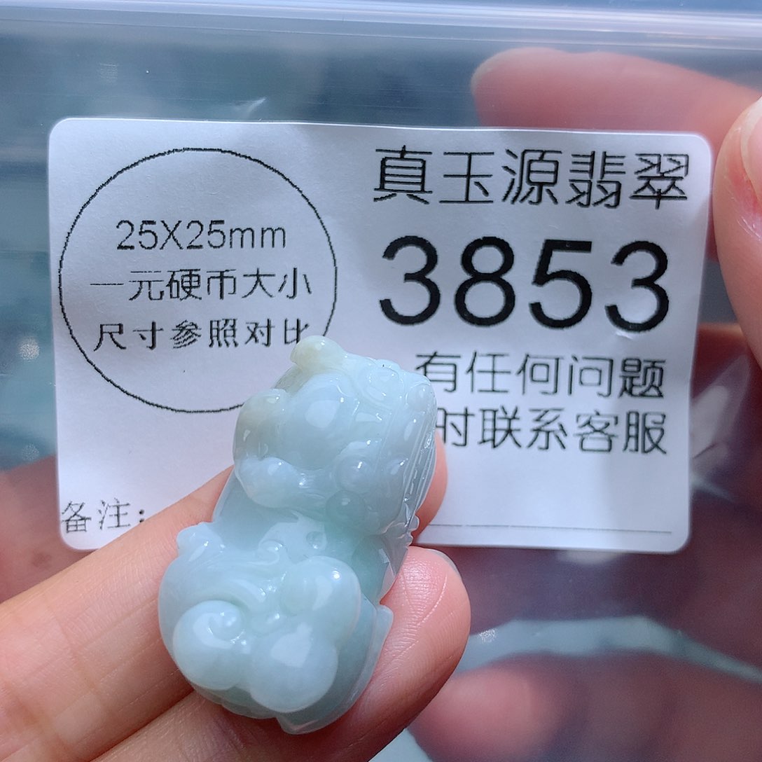 翡翠颈饰未镶嵌3853。