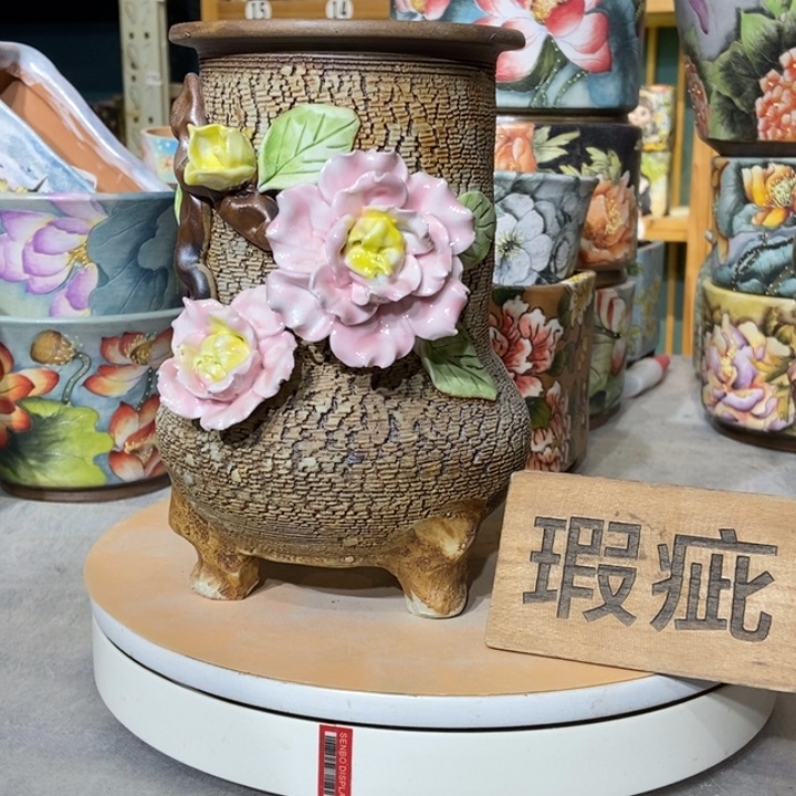 红陶景德镇艺术手绘作品