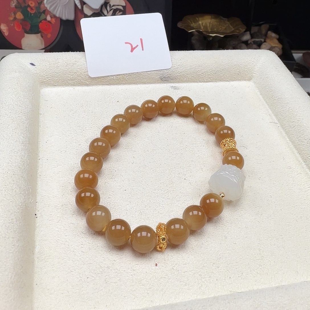 和田玉（糖玉）未镶嵌手链