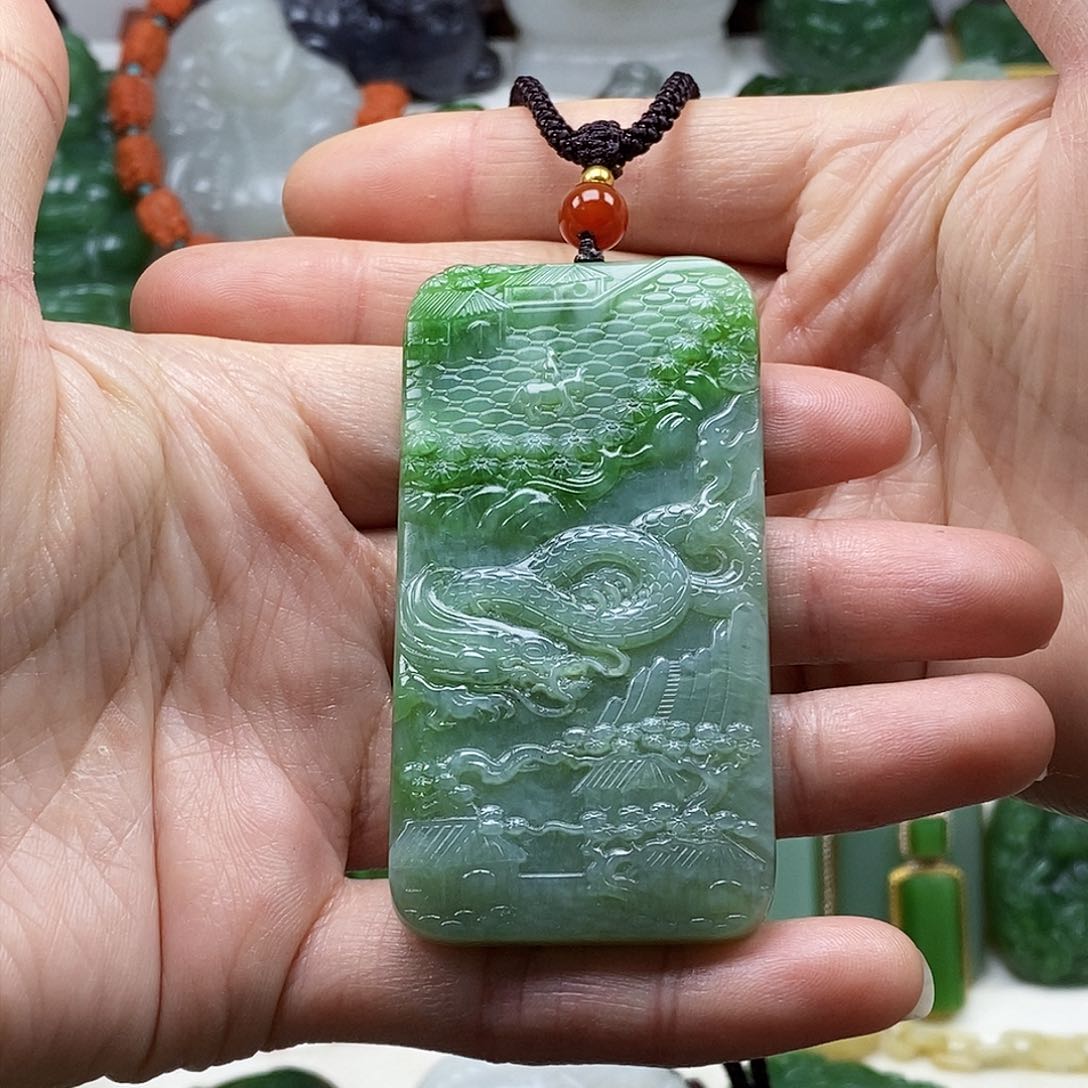 和田玉（碧玉）大颈饰未镶嵌