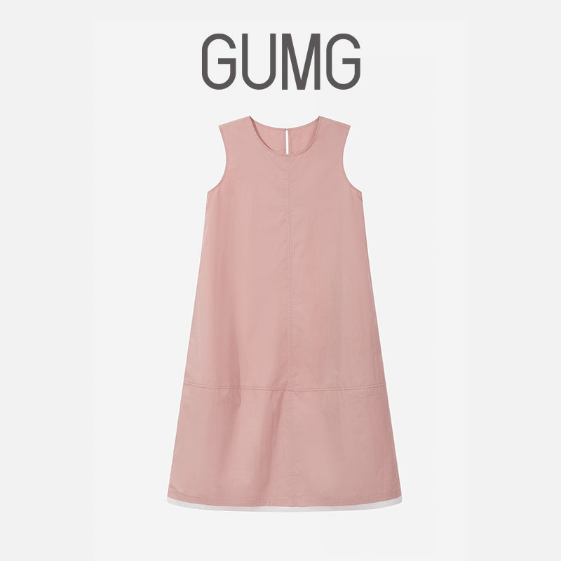 【女装优选】GUMG-盐系圆领直筒连衣裙GM20066