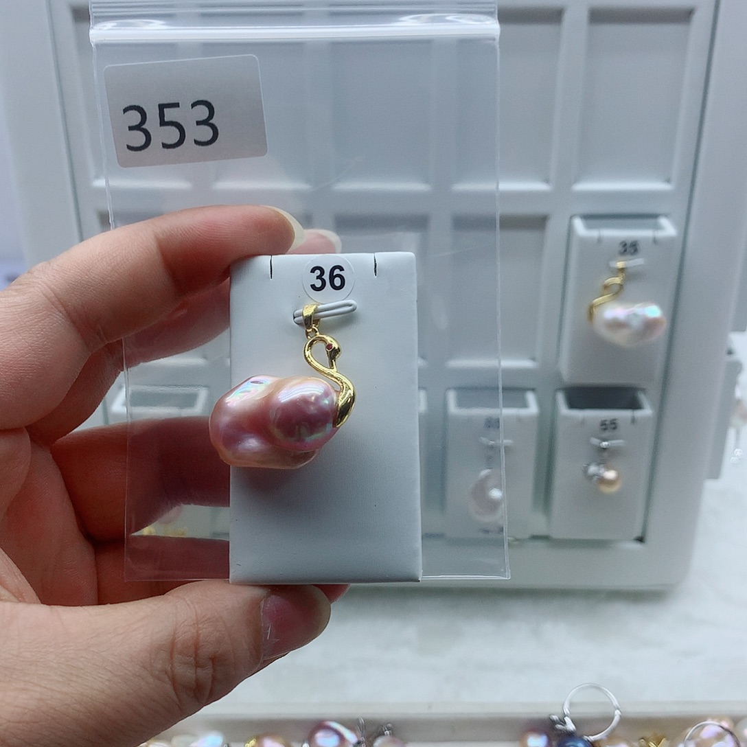 吊坠(不含链)合金淡水珍珠