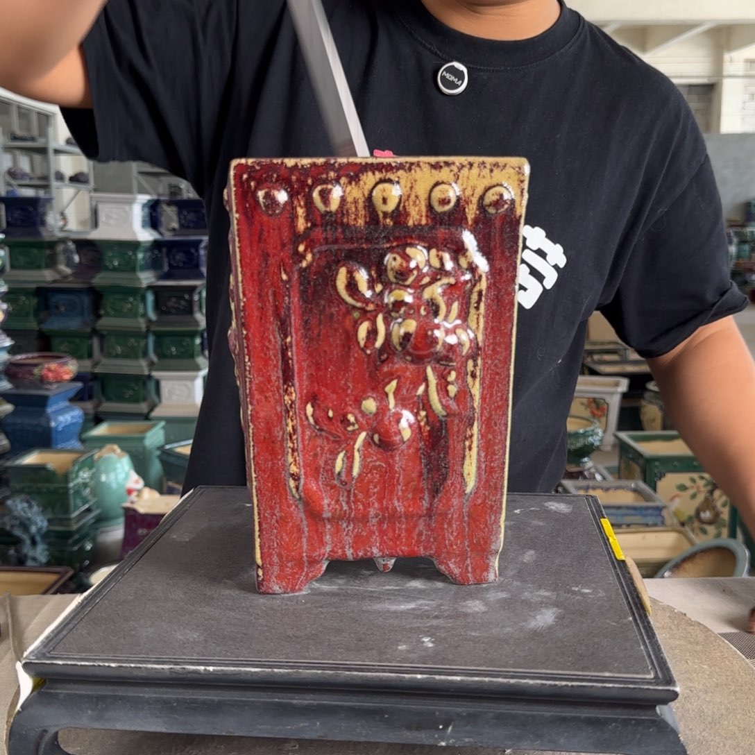 。一风堂石湾花盆 微微瑕 内11.5*20