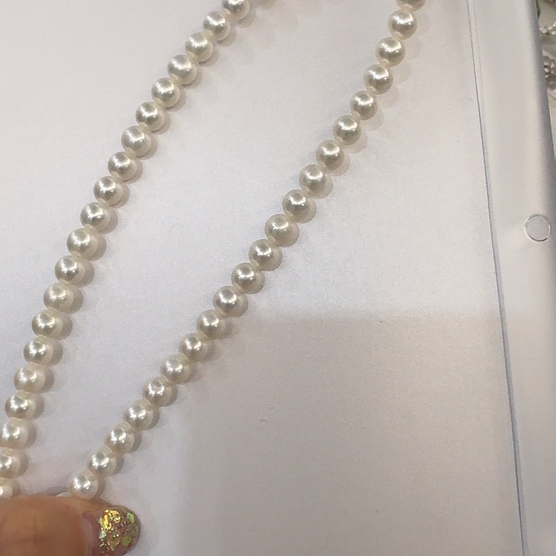 淡水珍珠项链银S925镶嵌盘****灵
