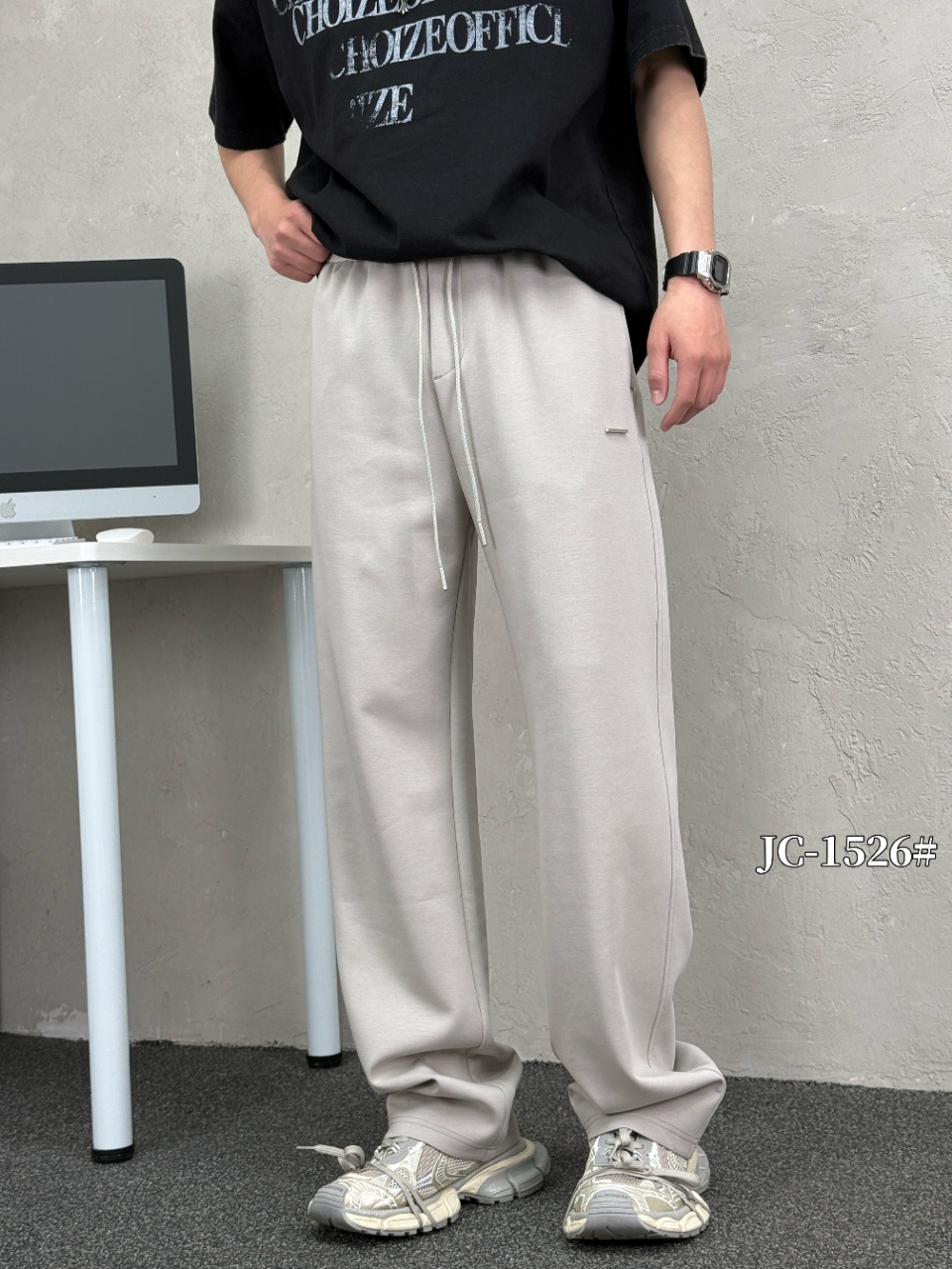 【异素服饰】JC1526春夏季新款潮流男士休闲简约时尚百搭直筒休闲裤