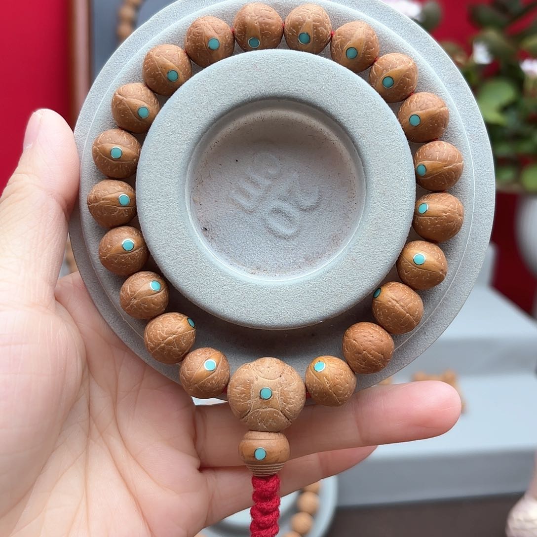 凤眼菩提手串12左右镶嵌手串