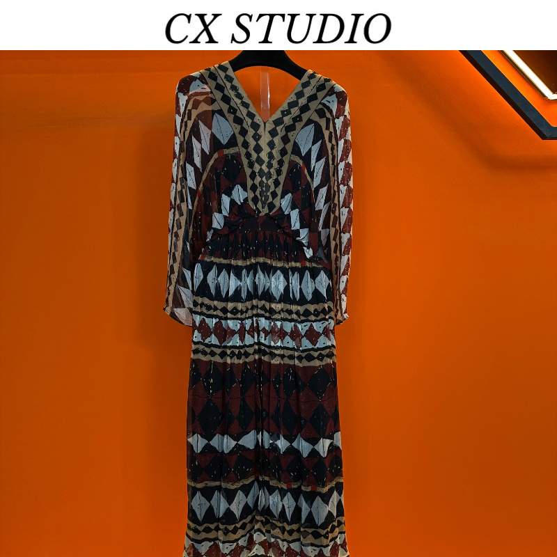 编码76 经典收腰轻奢时尚春夏季连衣裙（定制女装）TG734