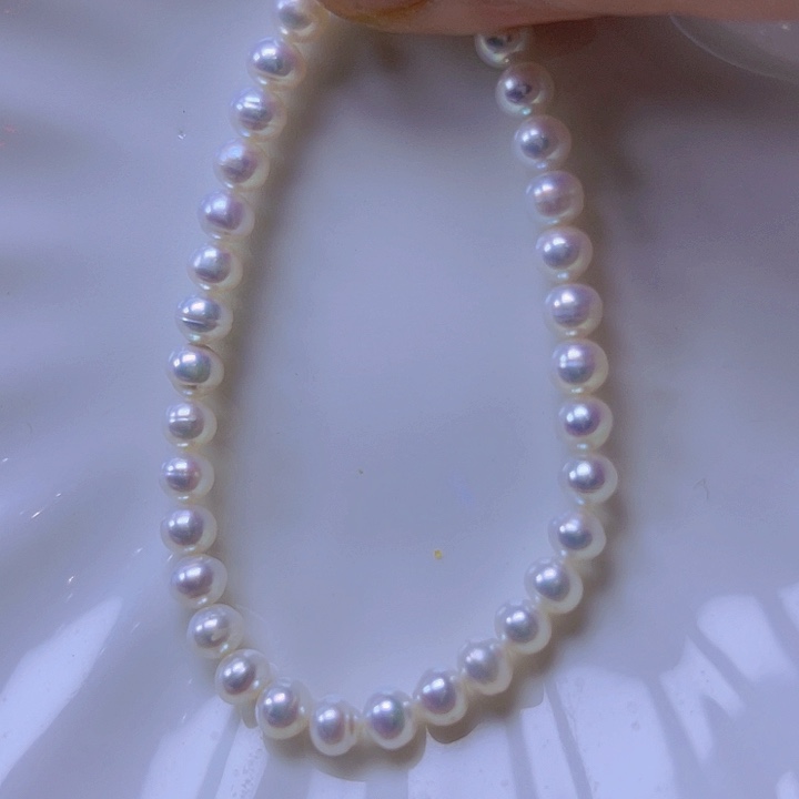 淡水珍珠手绳合金