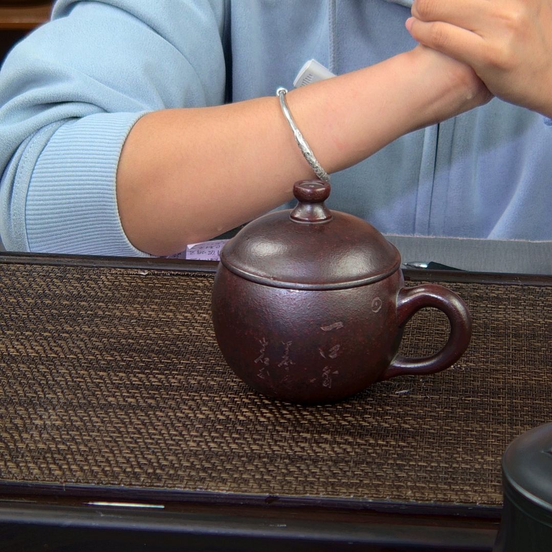 【闪购商品】茶杯绿泥高货放漏