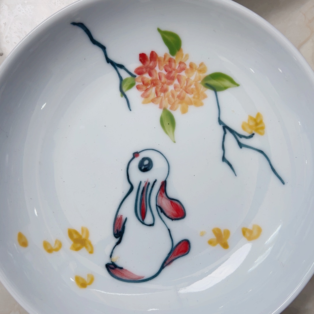 瓷片景德镇陶瓷手工手绘制作