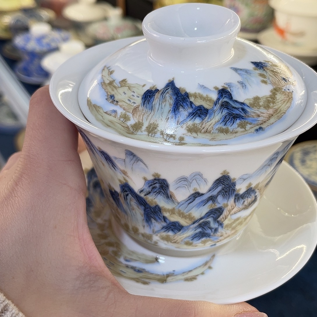 陶景德陶瓷盖碗茶具